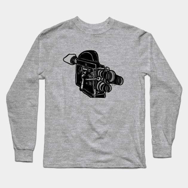 16mm Camera Long Sleeve T-Shirt by JSnipe